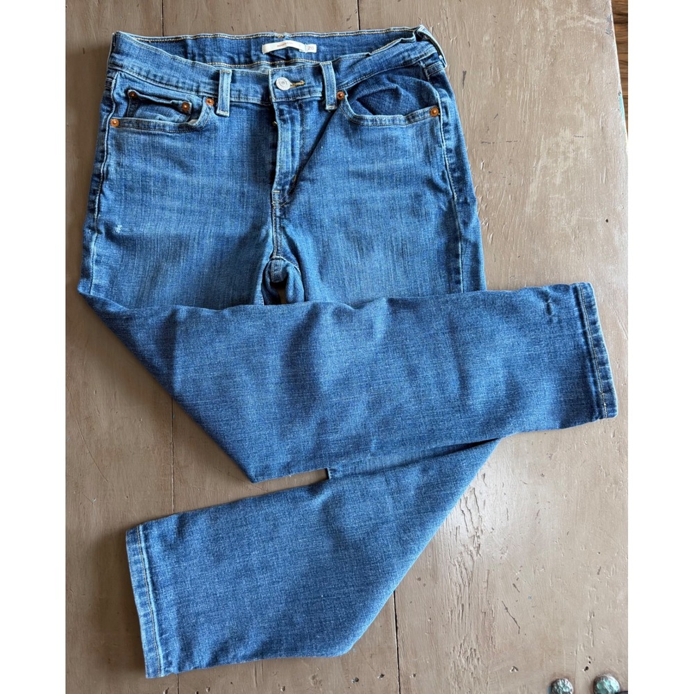 Levis Boyfriend Jeans Womens 28 Medium Wash Americana Cowgirl Denim Pants
